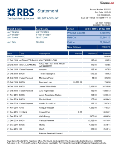 35 Editable Bank Statement Templates [FREE] ᐅ TemplateLab